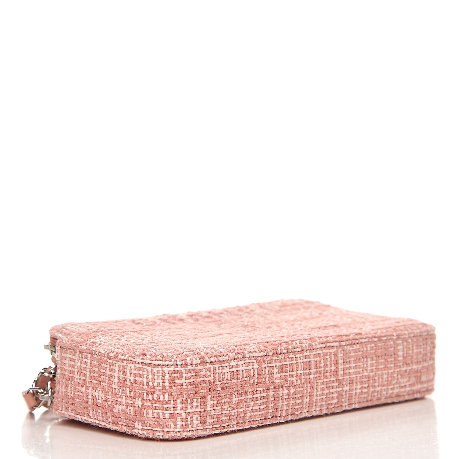 Chanel Canvas Small Deauville Clutch With Chain Pink 4 of 9