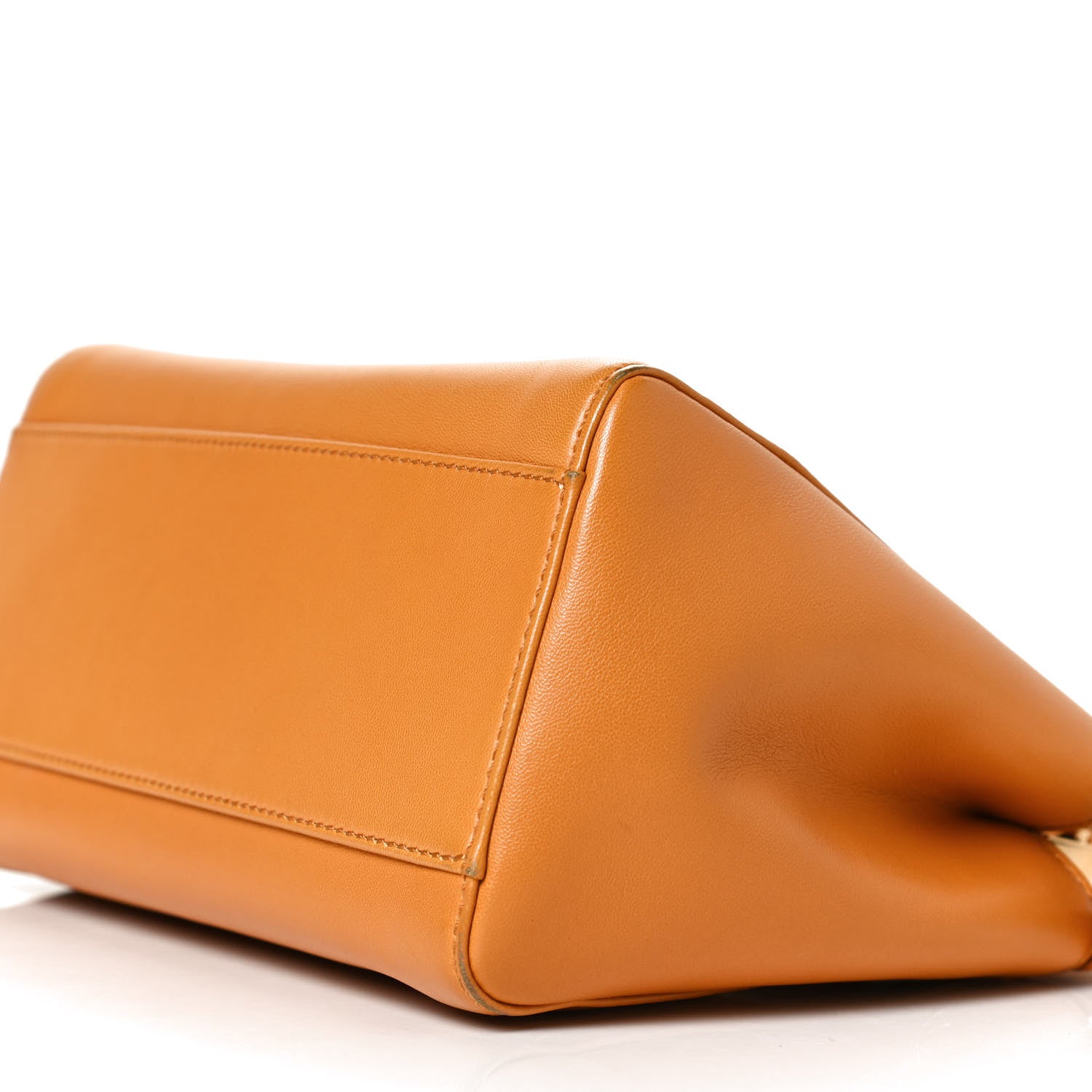 Fendi Nappa Mini Peekaboo Iconic Satchel Giallo Syrup 5 of 11