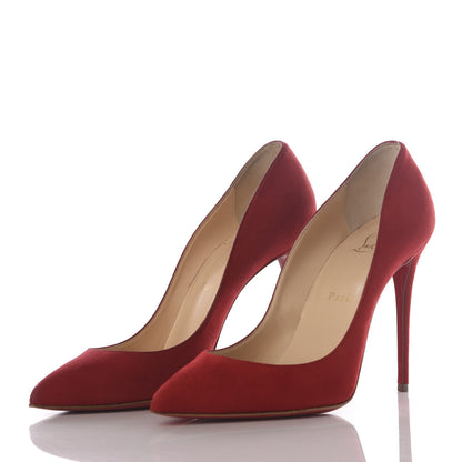 Christian Louboutin Veau Velours Pigalle Follies 100 Pumps 38 Oeillet 2 of 9