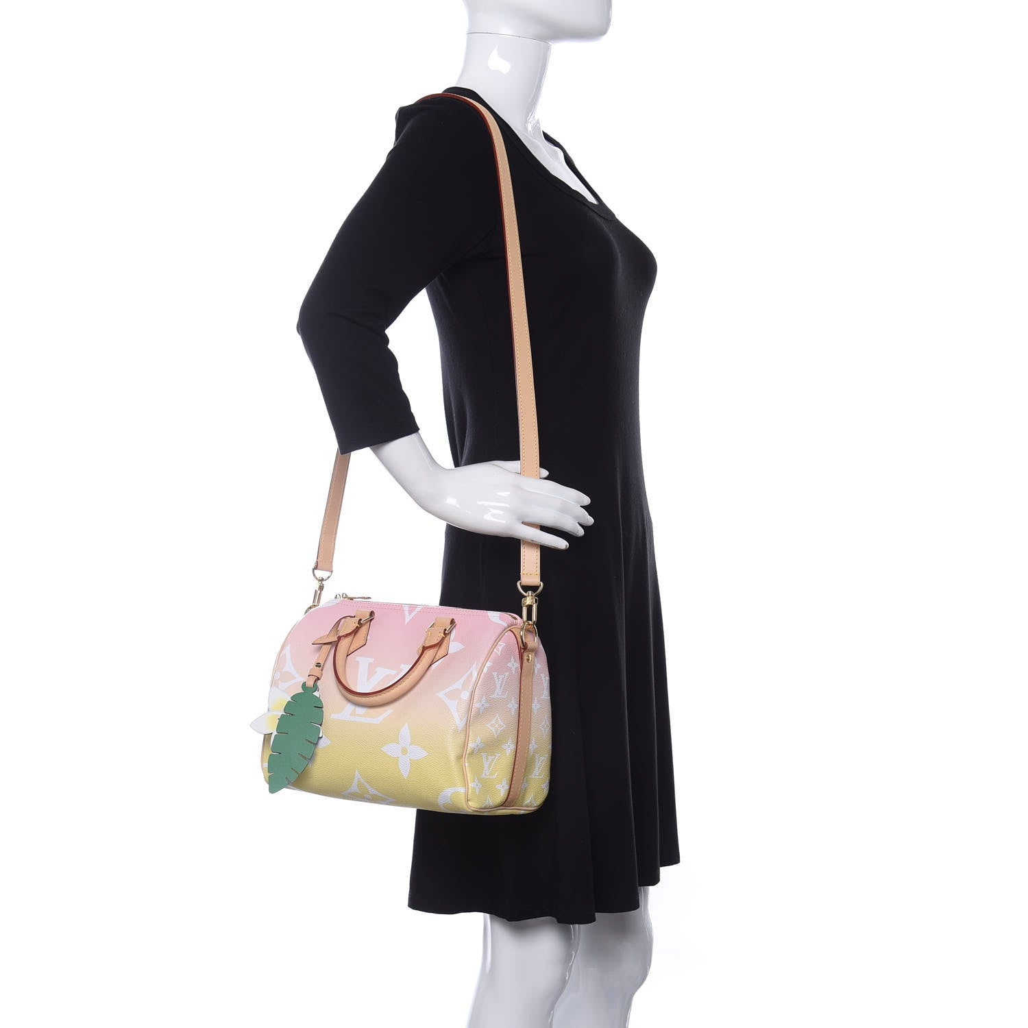 Louis Vuitton Monogram Giant By The Pool Speedy Bandouliere 25 Light Pink 2 of 10