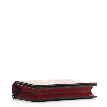 Gucci Calfskin Blooms Print Chain Wallet Romantic Cherry Multicolor 4 of 10