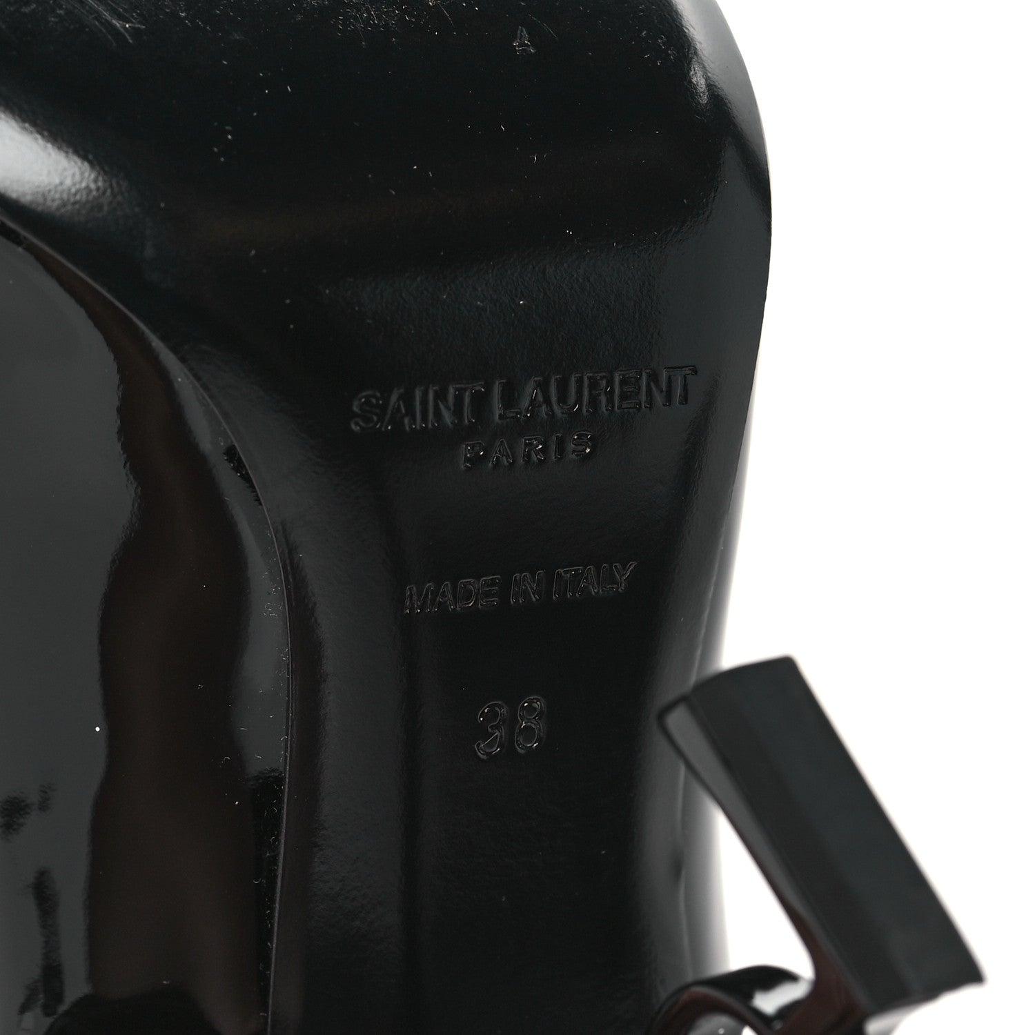 Saint Laurent Patent Opyum 110 Pumps 38 Black 7 of 11