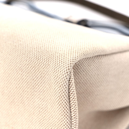 Hermes Toile Vache Calfskin Herbag PM 30 Navy Bleu Natural 12 of 26