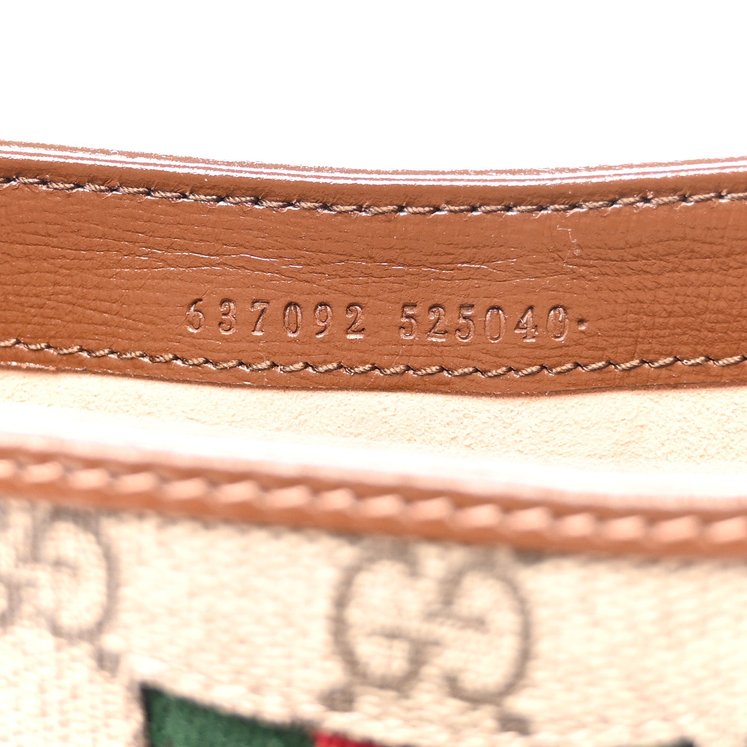 Gucci GG Supreme Monogram Azalea Calfskin Web Mini Jackie 1961 Hobo Beige Ebony Brown Sugar 7 of 10