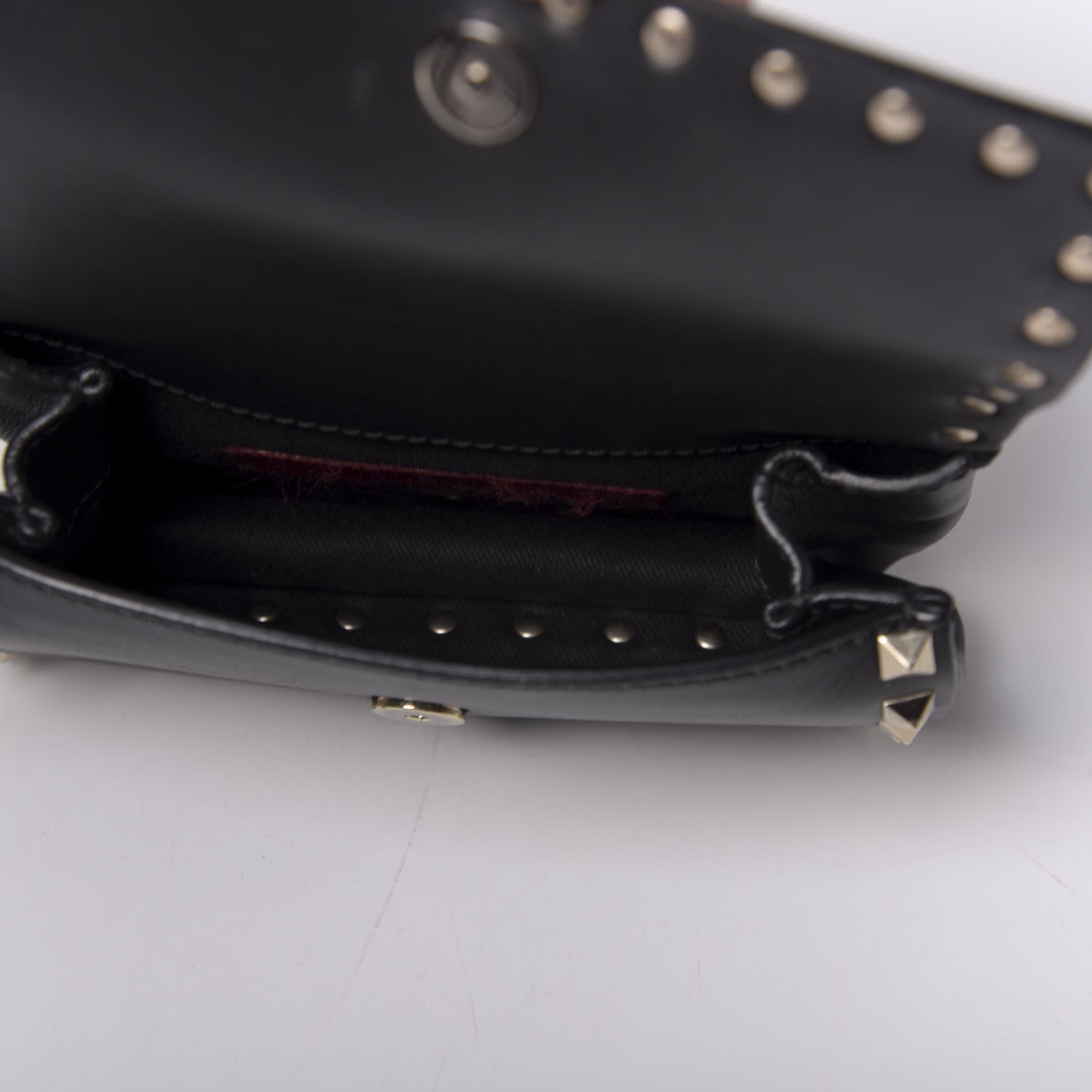 Valentino Garavani Calfskin Rockstud Belt Bag Black 5 of 18