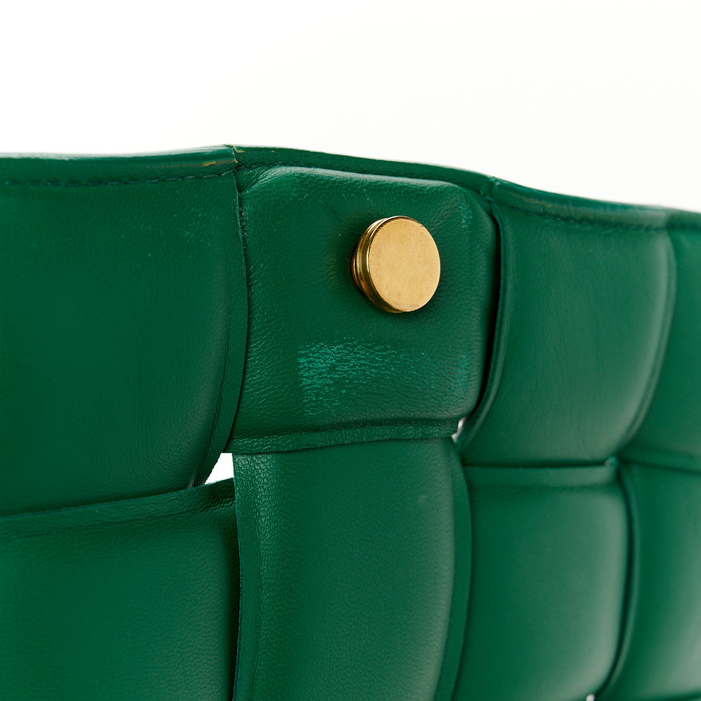 Lambskin Maxi Intrecciato Padded Cassette Crossbody Bag Racing Green