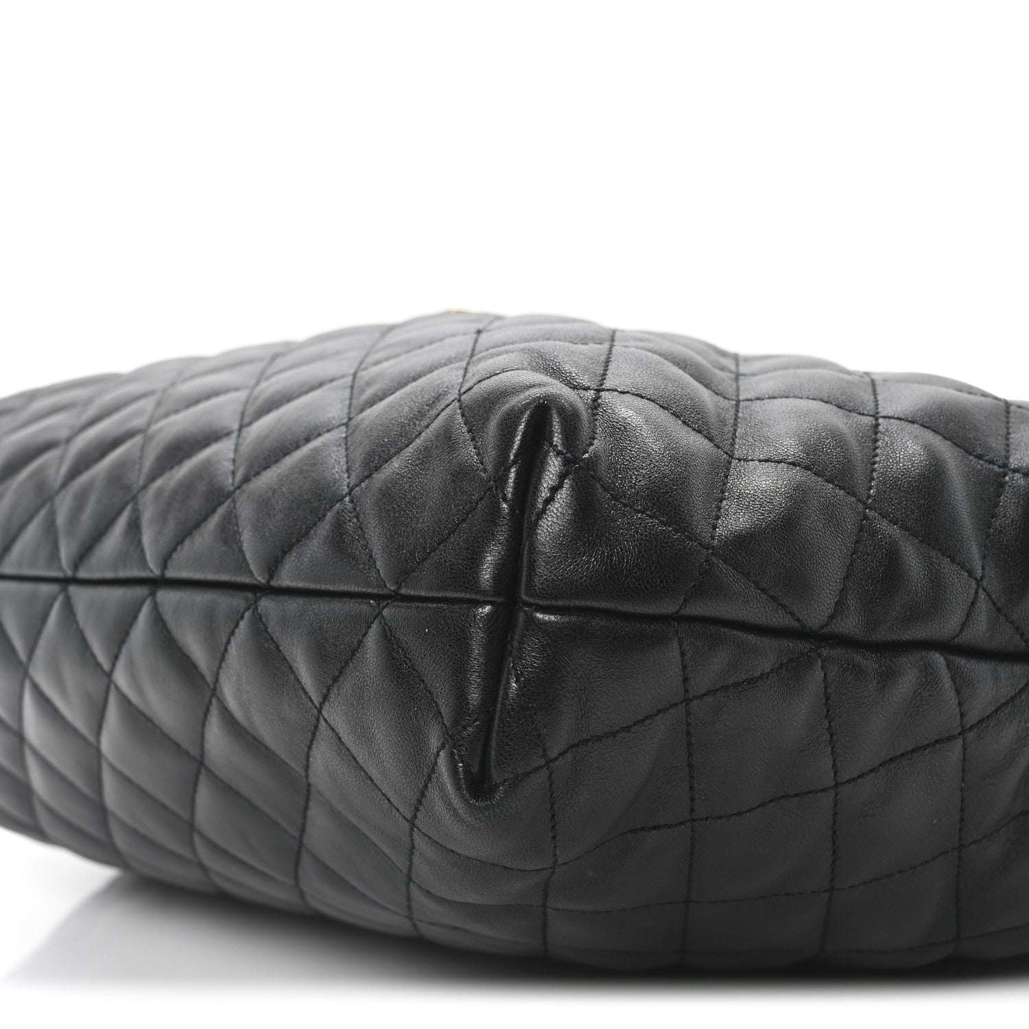 Saint Laurent Lambskin Quilted Maxi Icare Shopping Tote Black 10 of 10