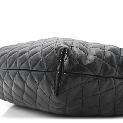 Saint Laurent Lambskin Quilted Maxi Icare Shopping Tote Black 10 of 10