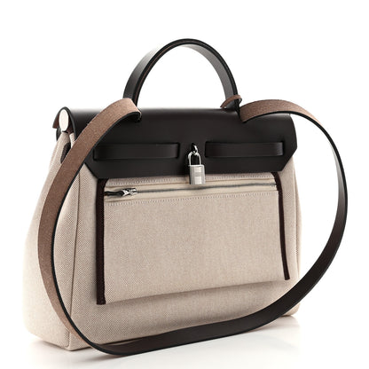 Hermes H Plume Canvas Vache Hunter Circuit 24 Herbag Zip Retourne 31 Ebene Ecru 4 of 12