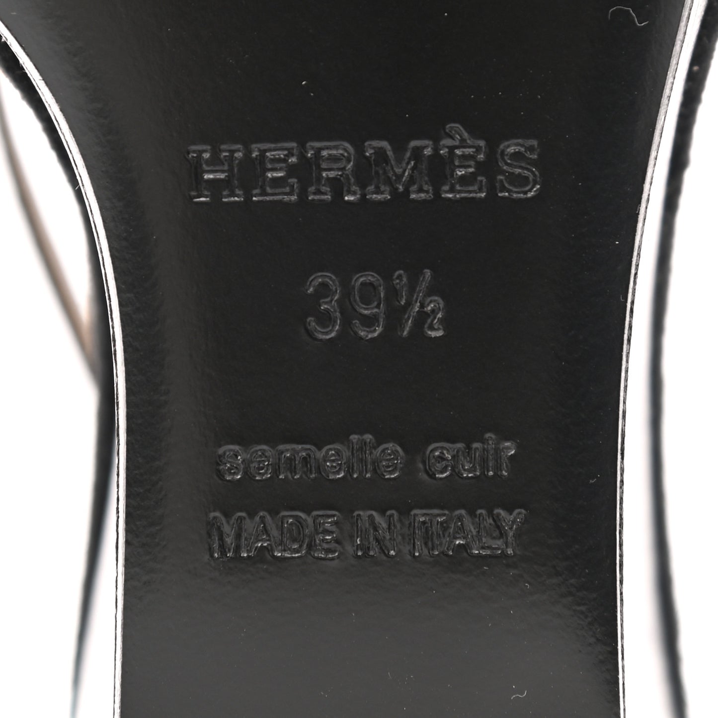 Velvet Goatskin Attelage Platform Sandal 39.5 Black