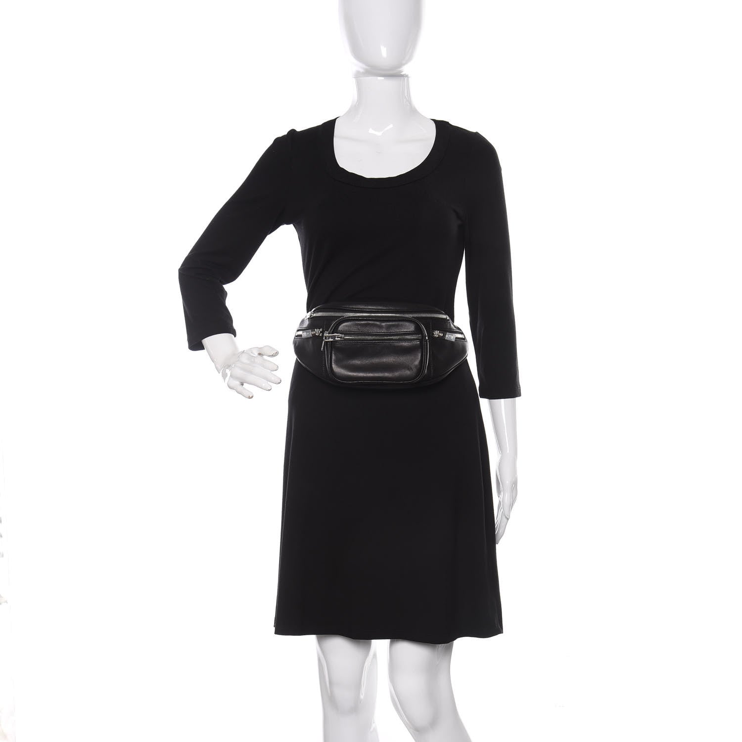 Alexander Wang Lambskin Attica Belt Bag Black 2 of 9
