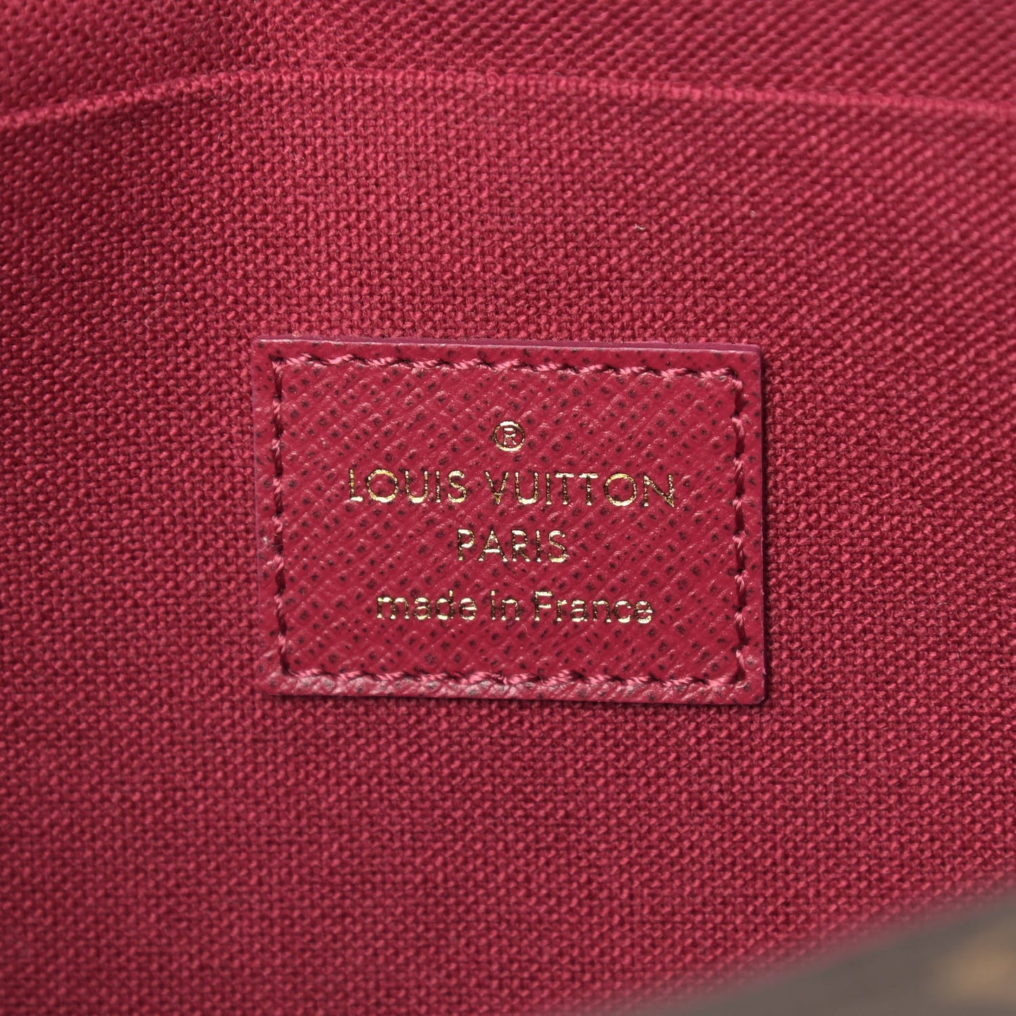 Monogram Pochette Felicie Chain Wallet Fuchsia