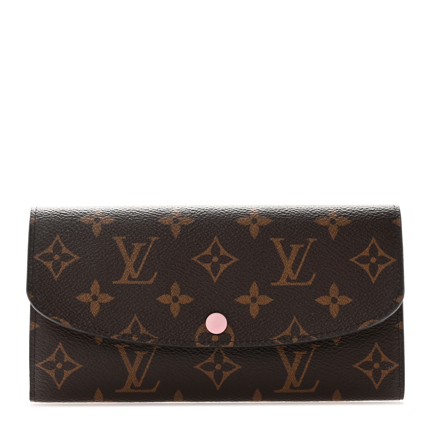 Louis Vuitton Monogram Emilie Wallet Rose Ballerine 1 of 7