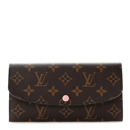 Louis Vuitton Monogram Emilie Wallet Rose Ballerine 1 of 7