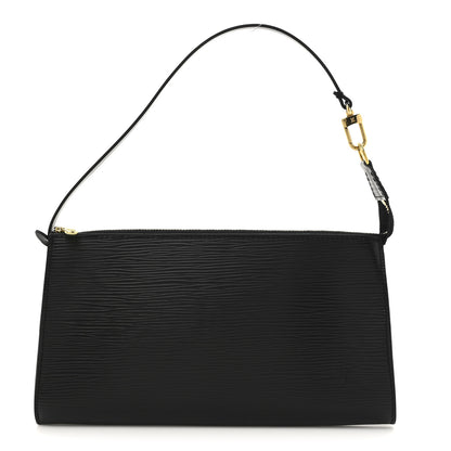 Louis Vuitton Epi Pochette Accessories 24 Black 1 of 9
