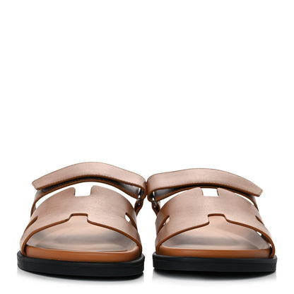 Hermes Calfskin Mens Chypre Sandals 43 Gold 2 of 9