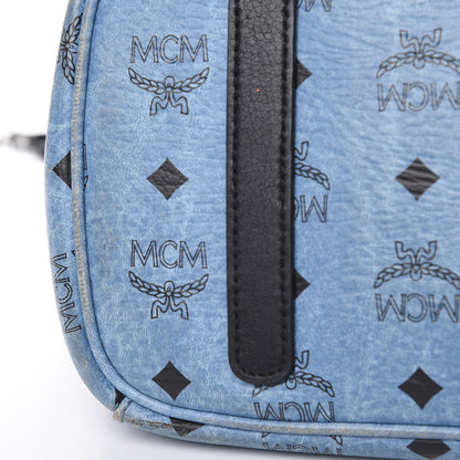 MCM Visetos Medium Project Reversible Shopper Tote Munich Blue 13 of 21