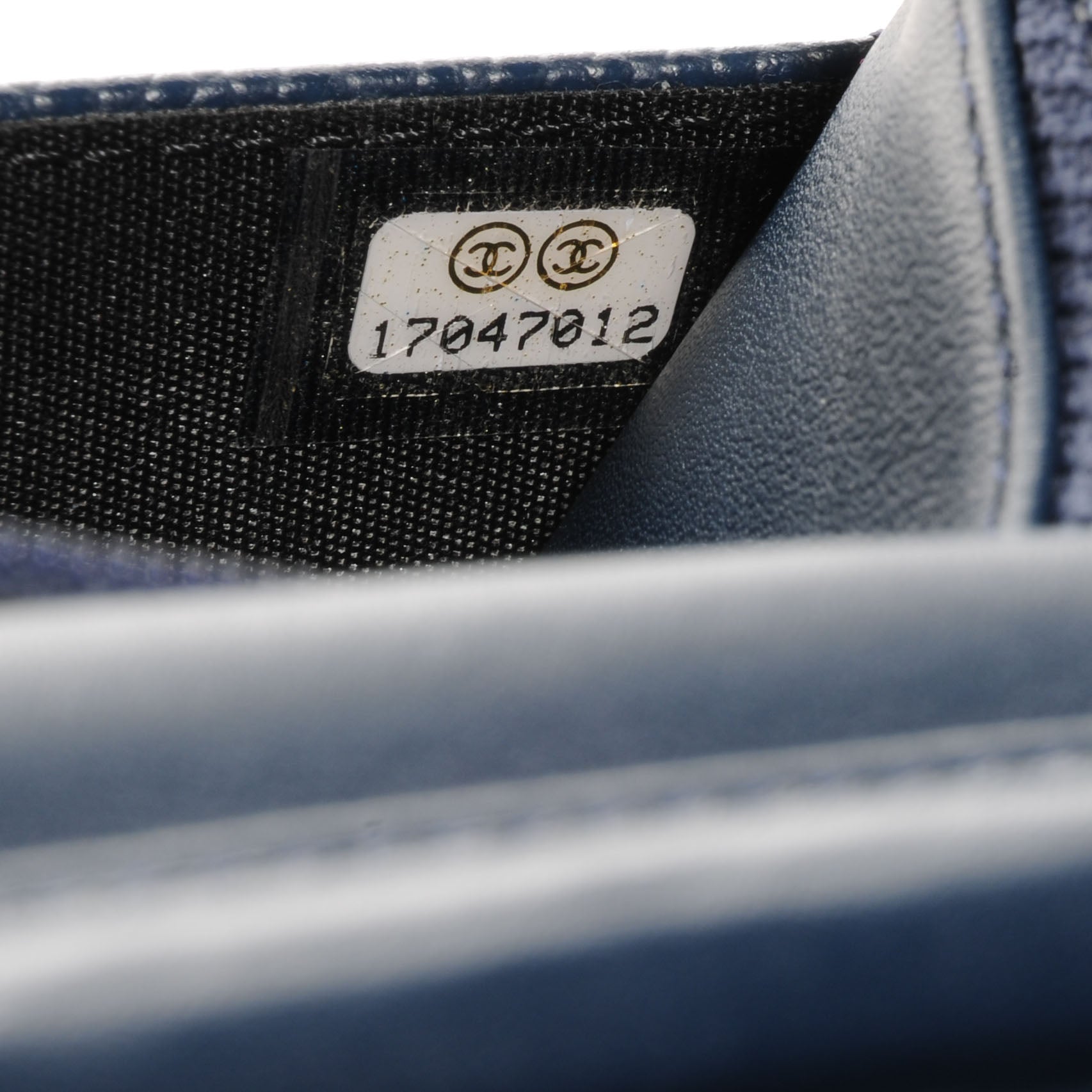 Chanel Caviar Timeless CC Wallet on Chain WOC Navy Blue 8 of 8