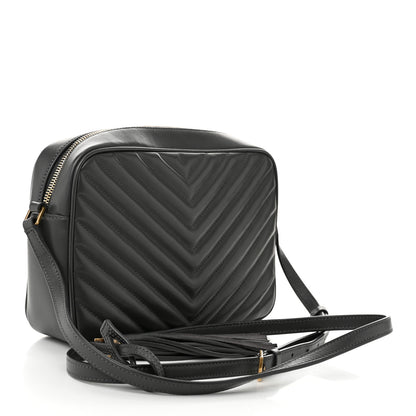Saint Laurent Calfskin Matelasse Monogram Lou Camera Bag Storm 3 of 10