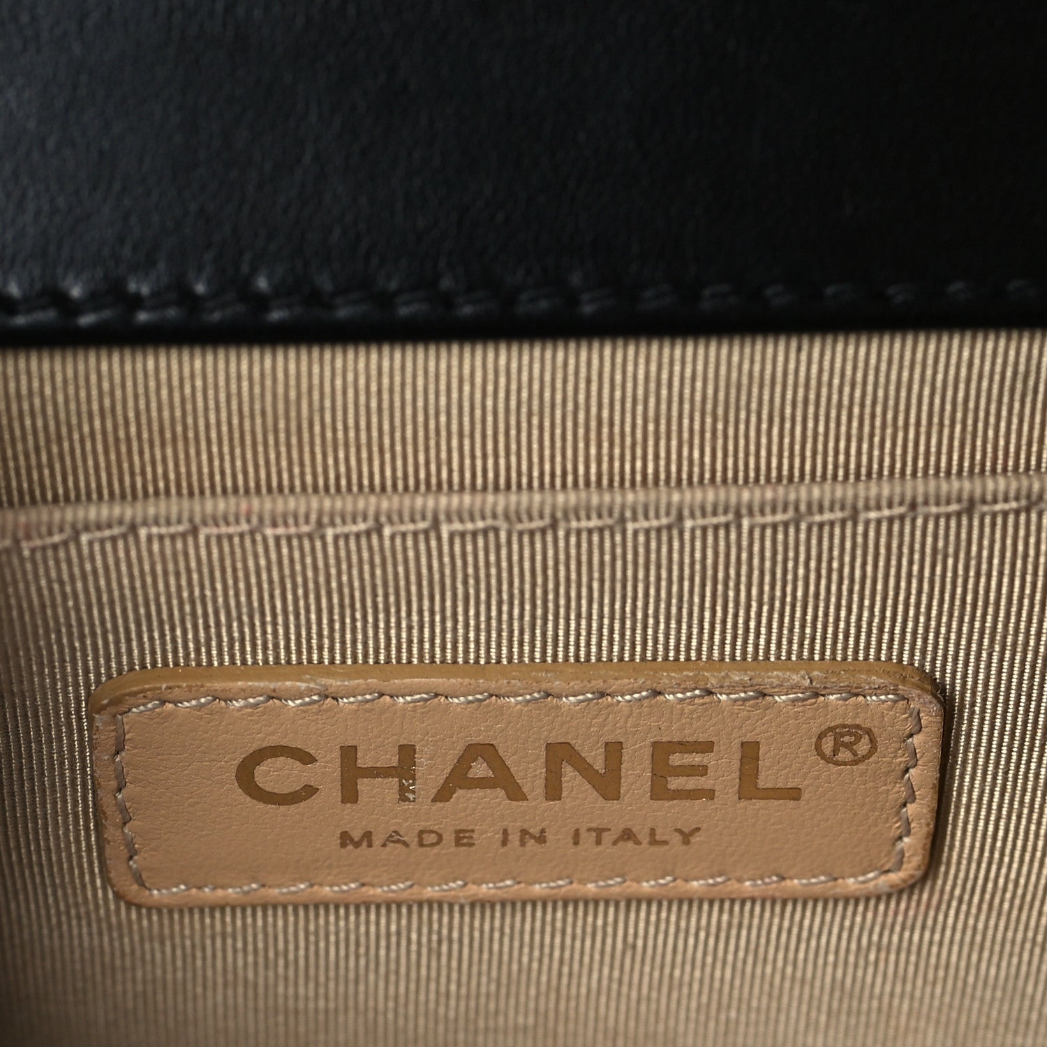 Chanel Lambskin Chain Quilted Medium Boy Flap Black 5 of 10