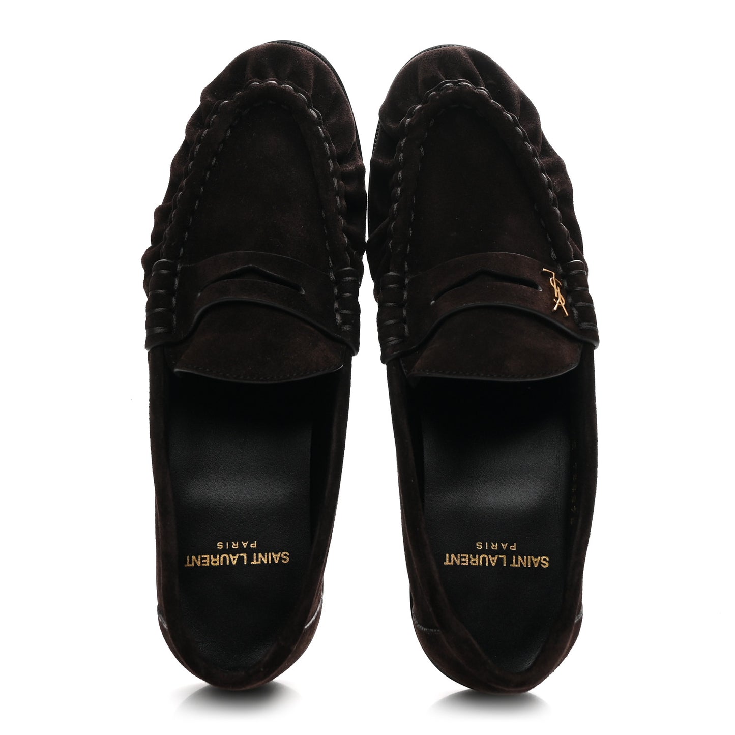 Suede Le Loafer 15 Penny Slippers 37.5 Dark Chocolate