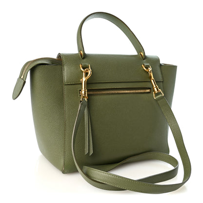 Celine Grained Calfskin Micro Belt Bag Army Green 2 of 10
