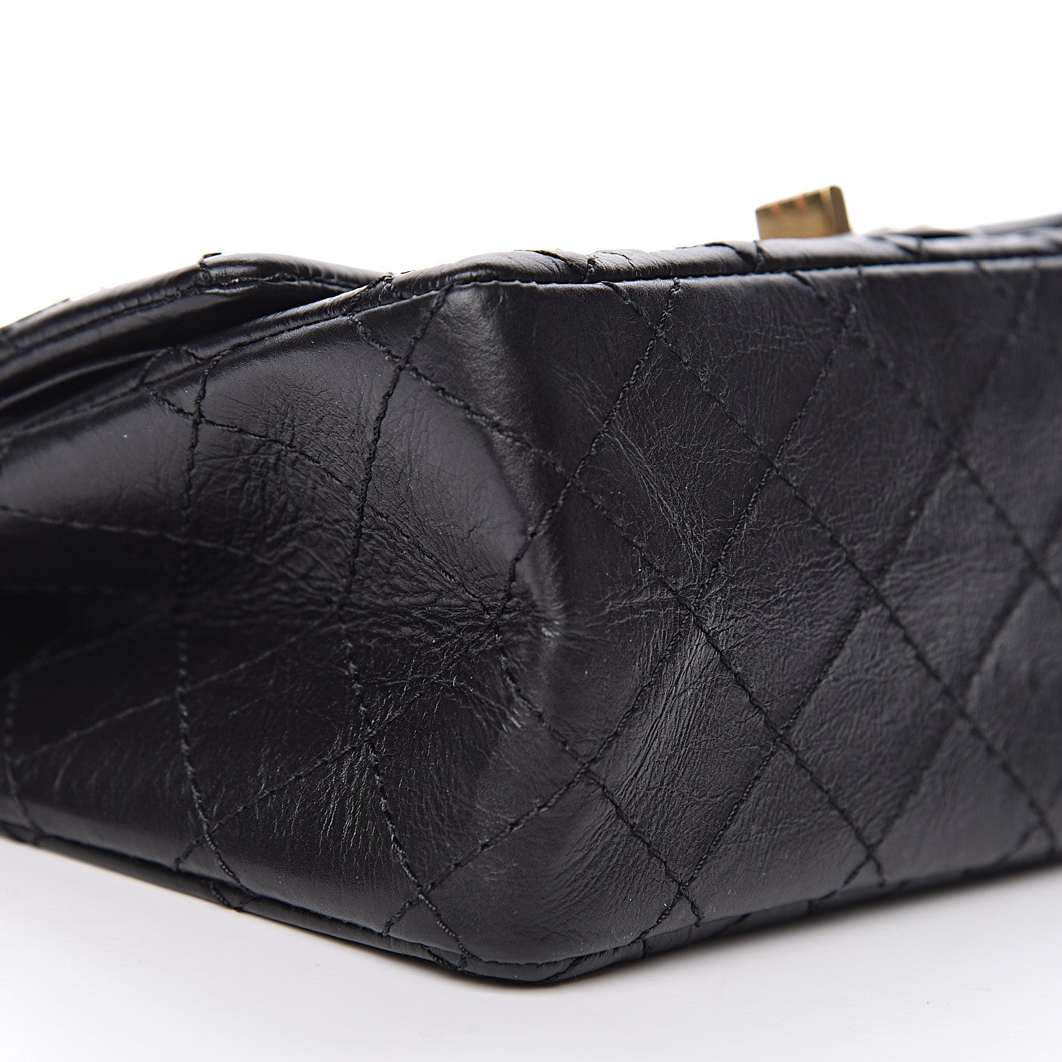 Chanel Aged Calfskin Casino 2.55 Reissue 224 Flap Black 9 of 10