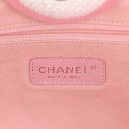Chanel Woven Straw Raffia Medium Deauville Tote Pink 6 of 10