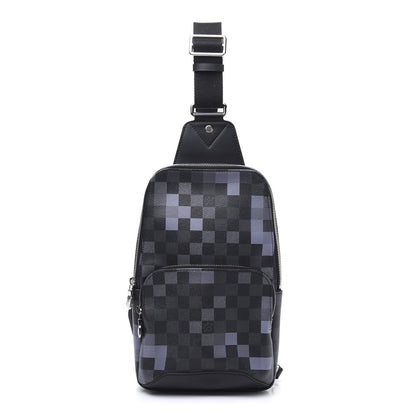 Louis Vuitton Damier Graphite Pixel Avenue Sling Backpack Gris 1 of 10