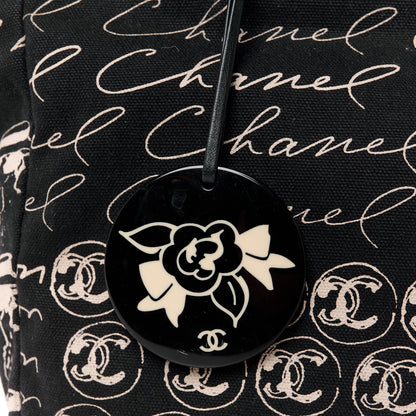 Chanel Canvas Camellia Flower Tote Black 11 of 11