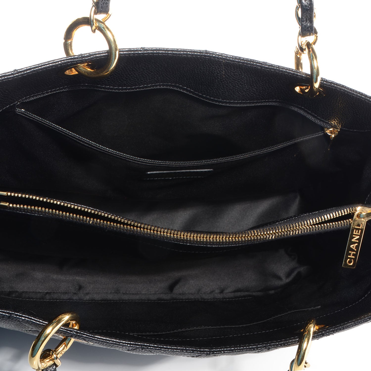 Chanel Caviar Grand Shopping Tote GST Black 6 of 8