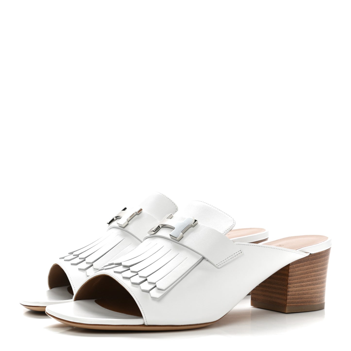 Calfskin Alma Mules 41 White