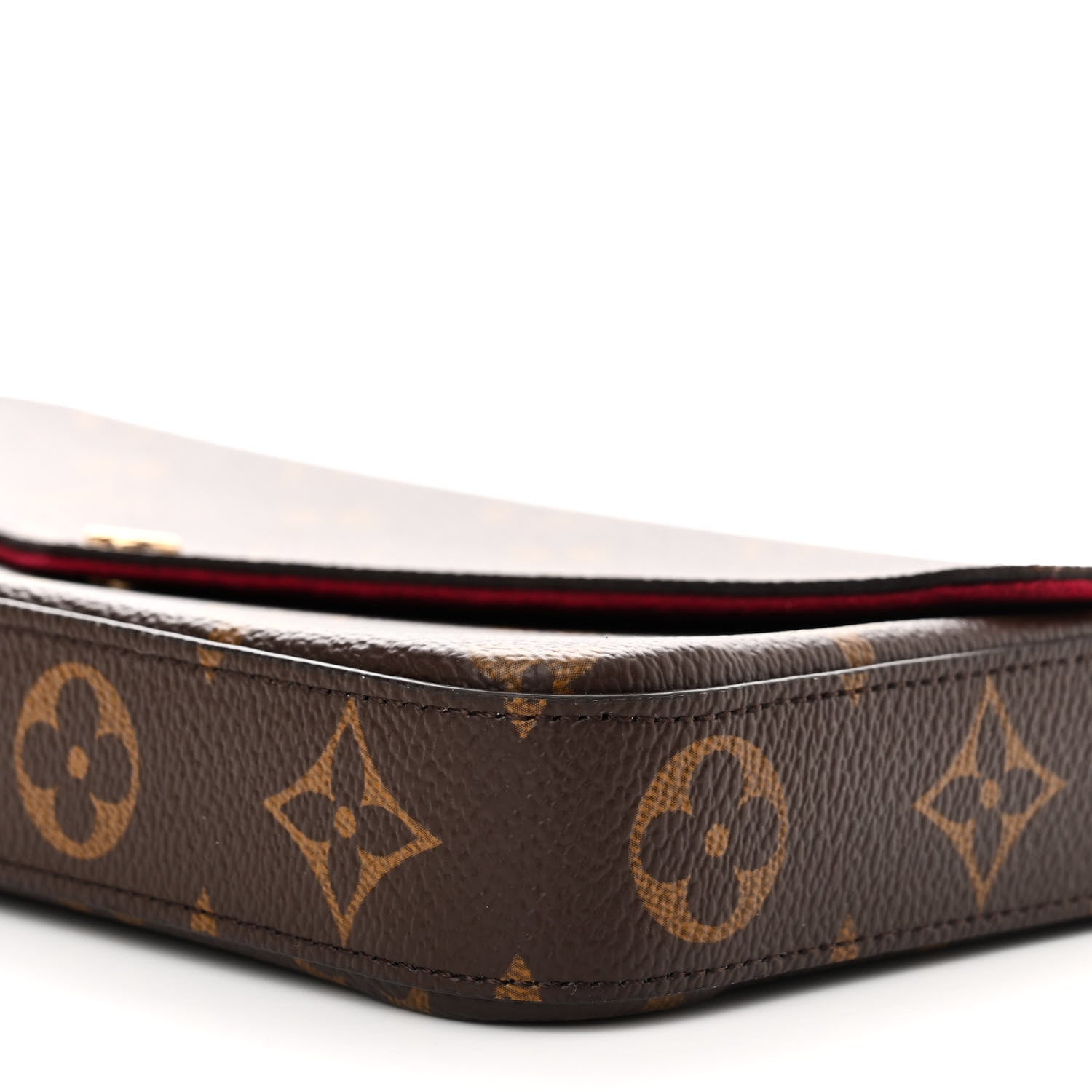 Louis Vuitton Monogram Pochette Felicie Chain Wallet Fuchsia 10 of 11