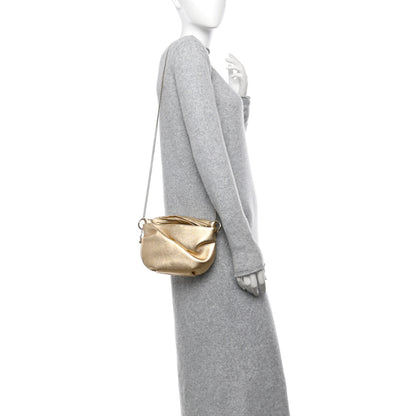 Jimmy Choo Metallic Lambskin Bonny Shoulder Bag Gold 2 of 11