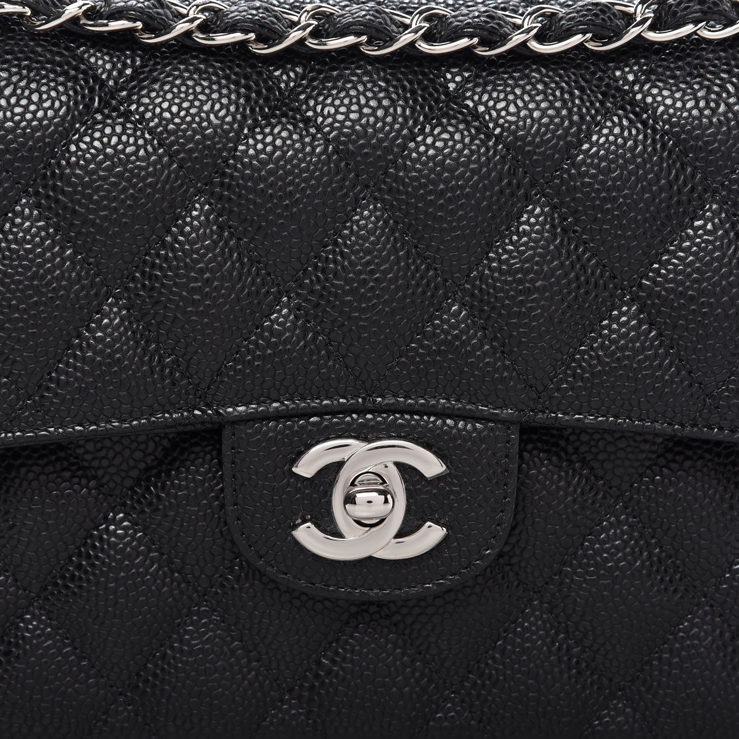 Chanel Caviar Quilted Small Double Flap Black 10 of 11