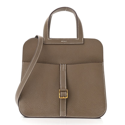 Hermes Taurillon Clemence Halzan 25 Etoupe 3 of 10