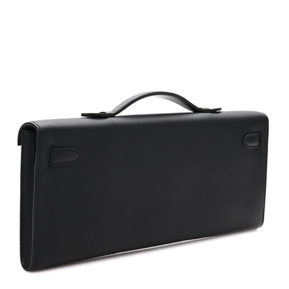 Hermes Swift Kelly Cut Clutch Pochette Black 3 of 9