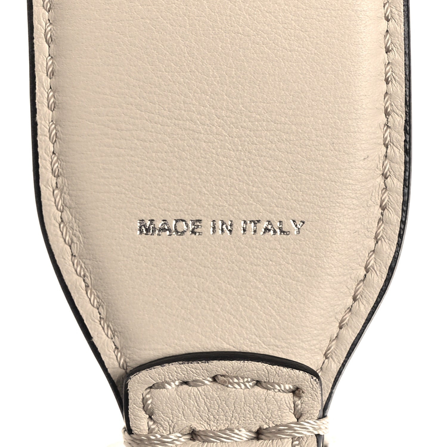 Fendi Vitello Dolce Plexiglass Bi-Color Studded Strap You White Black Multicolor 5 of 5