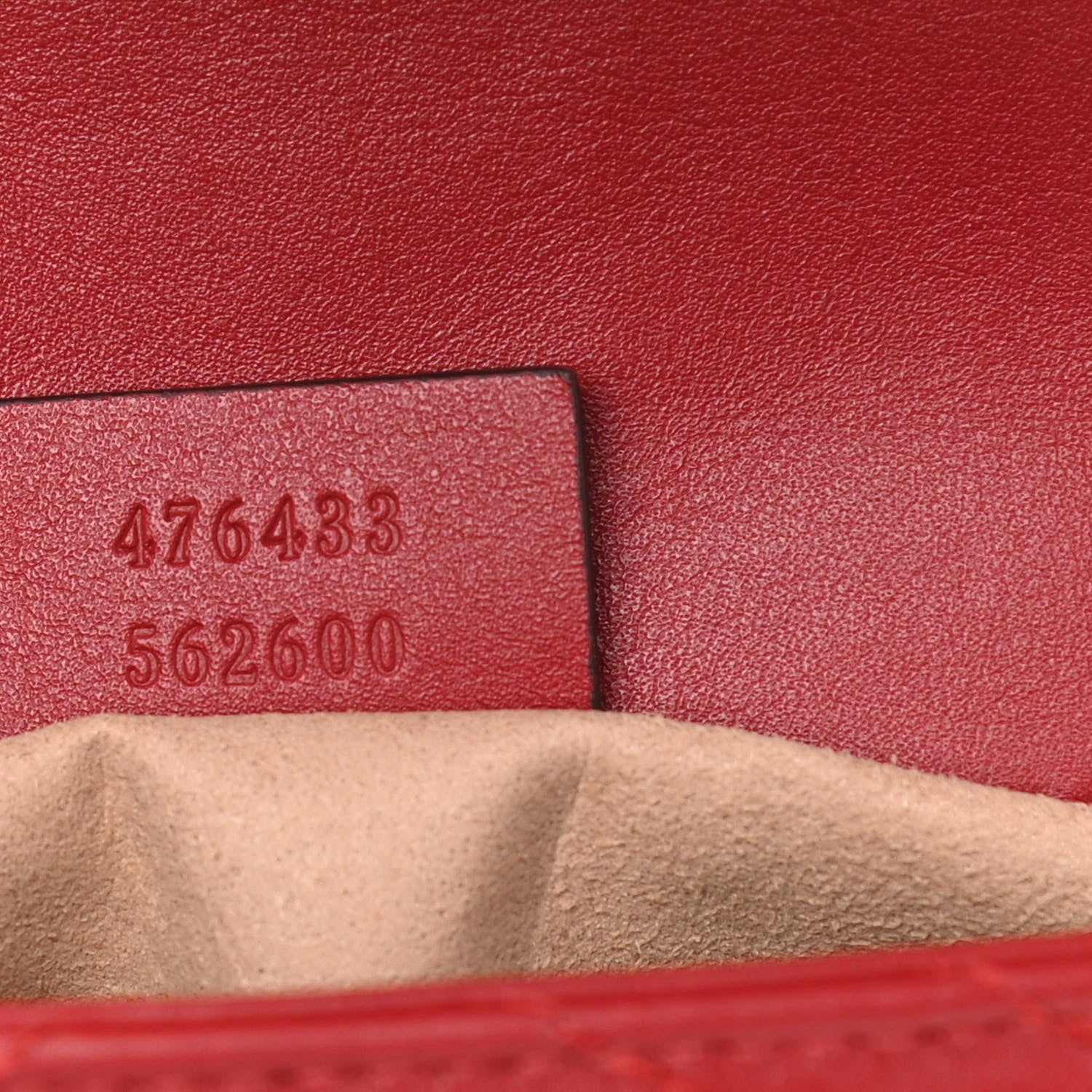 Gucci Calfskin Matelasse Super Mini GG Marmont Shoulder Bag Hibiscus Red 7 of 10
