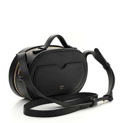 Fendi Vitello Grace Matte Mini O'Lock Camera Case Black 3 of 11
