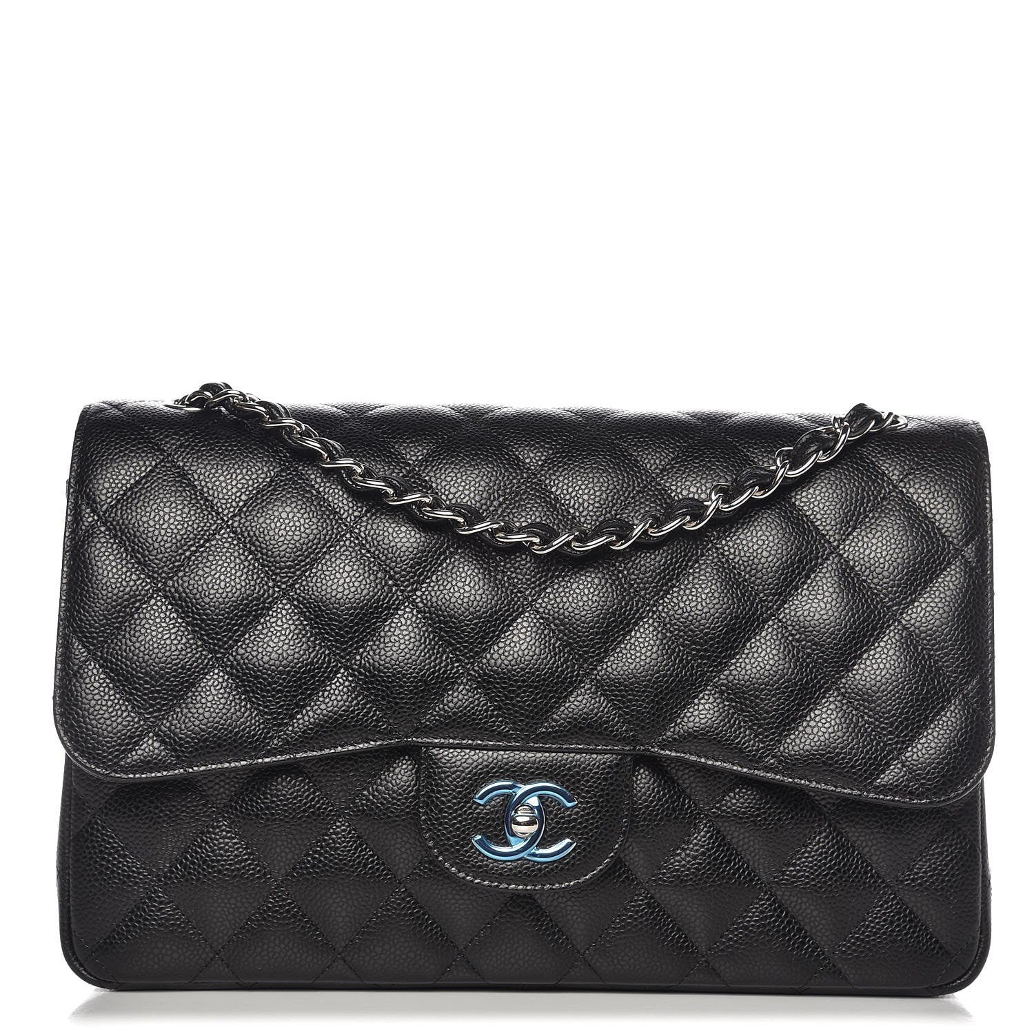 Chanel Caviar Quilted Jumbo Double Flap Black 1 of 9