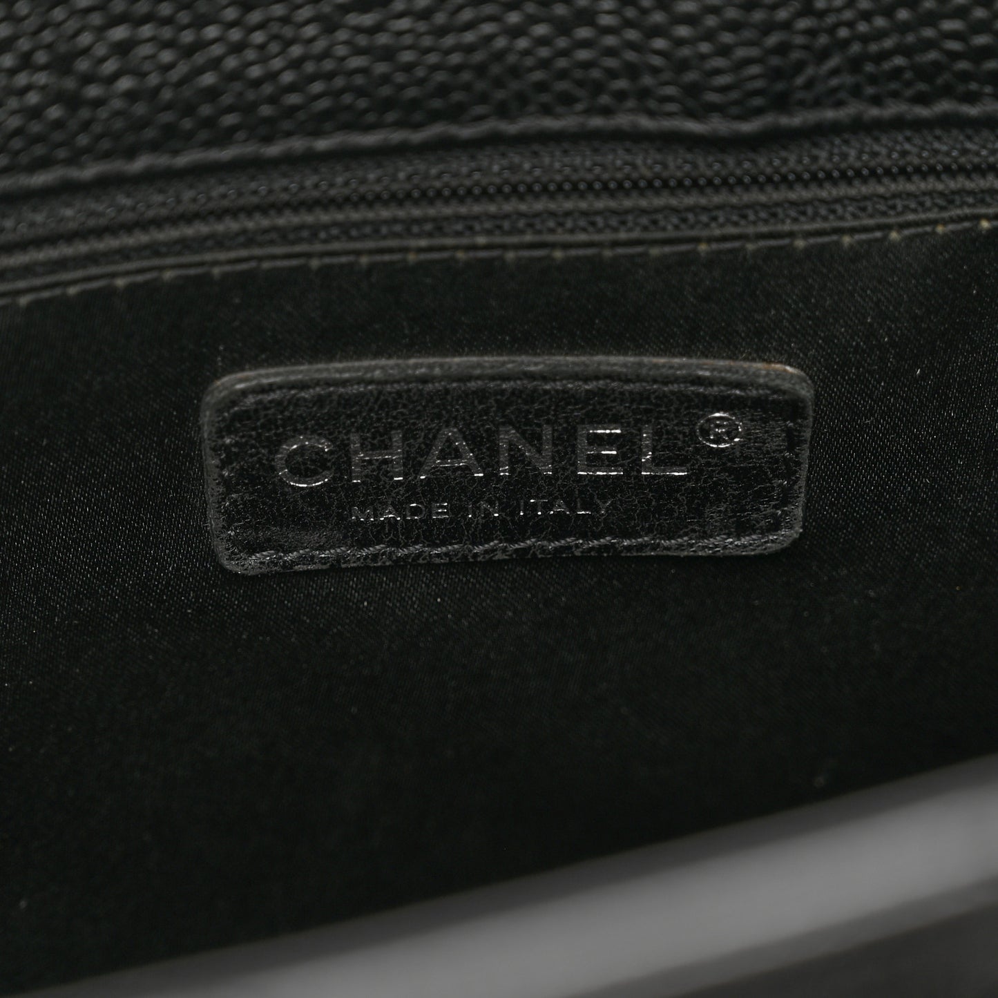 Caviar Quilted Grand Shopping Tote GST Black