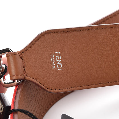 Fendi Velvet Tapestry Calfskin FF Strap You Rosso Corteccia 4 of 4