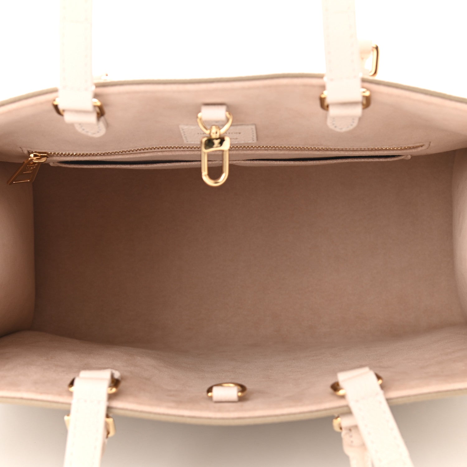 Louis Vuitton Empreinte Monogram Spring In The City Onthego MM Kaki Beige Cream 5 of 9