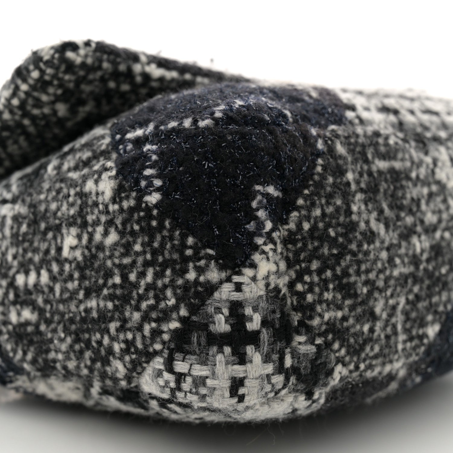 Chanel Tweed Quilted Medium Chanel 19 Flap Black White 9 of 12