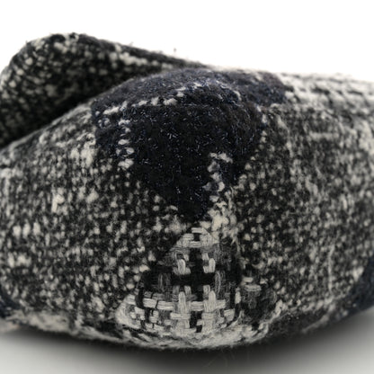 Chanel Tweed Quilted Medium Chanel 19 Flap Black White 9 of 12