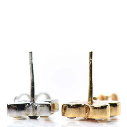 Louis Vuitton Swarovski Crystal Love Letter Timeless Ear Stud Earrings 3 of 5