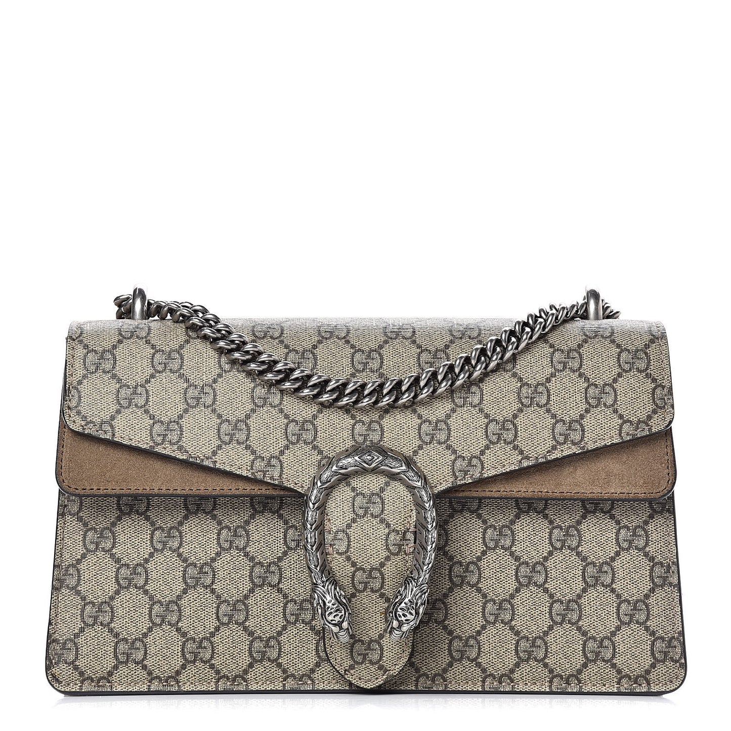 GG Supreme Monogram Small Dionysus Shoulder Bag Taupe