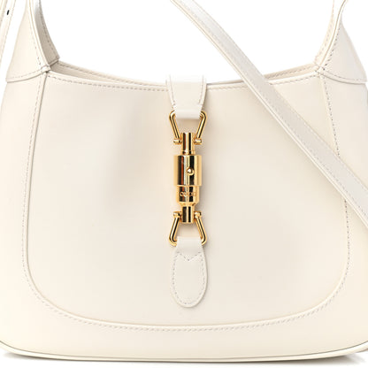 Gucci Boarded Dyana Lux Calfskin Small Jackie 1961 Hobo Mystic White 7 of 9