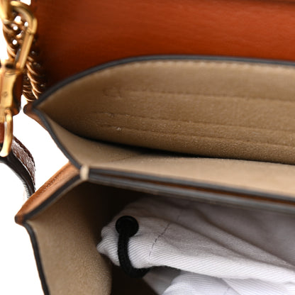 Givenchy Goatskin Suede Small GV3 Shoulder Bag Amber Mastic 19 of 20